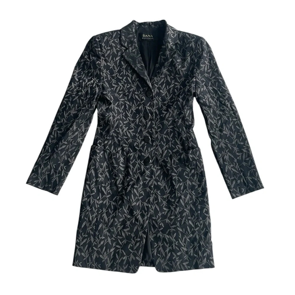 Dana Buchman Black Long Blazer Size 4